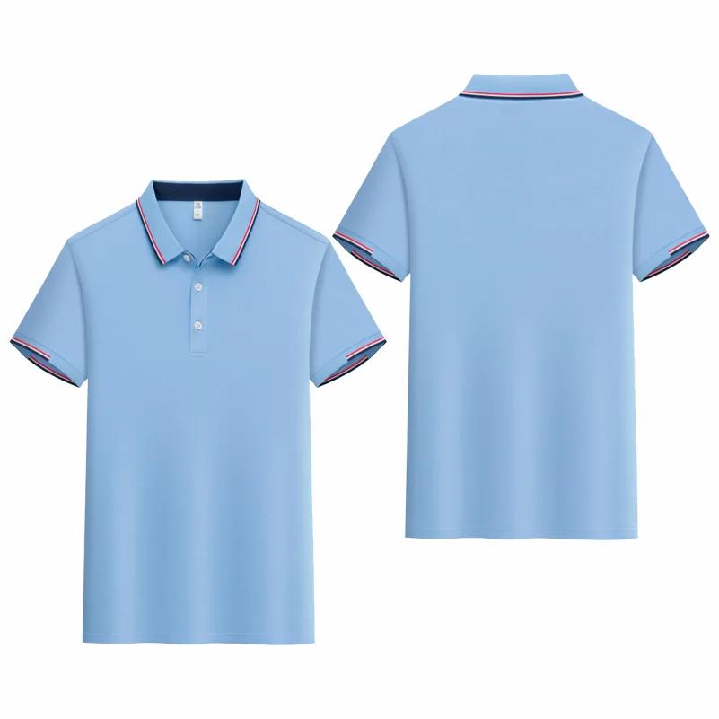 Summer New Polo Shirt Stritching Men's Cool And Breathable Shorts Sleeve Polo S-4XL Men Tee Shirt Casual Sweat-absorbing Top - Image 3