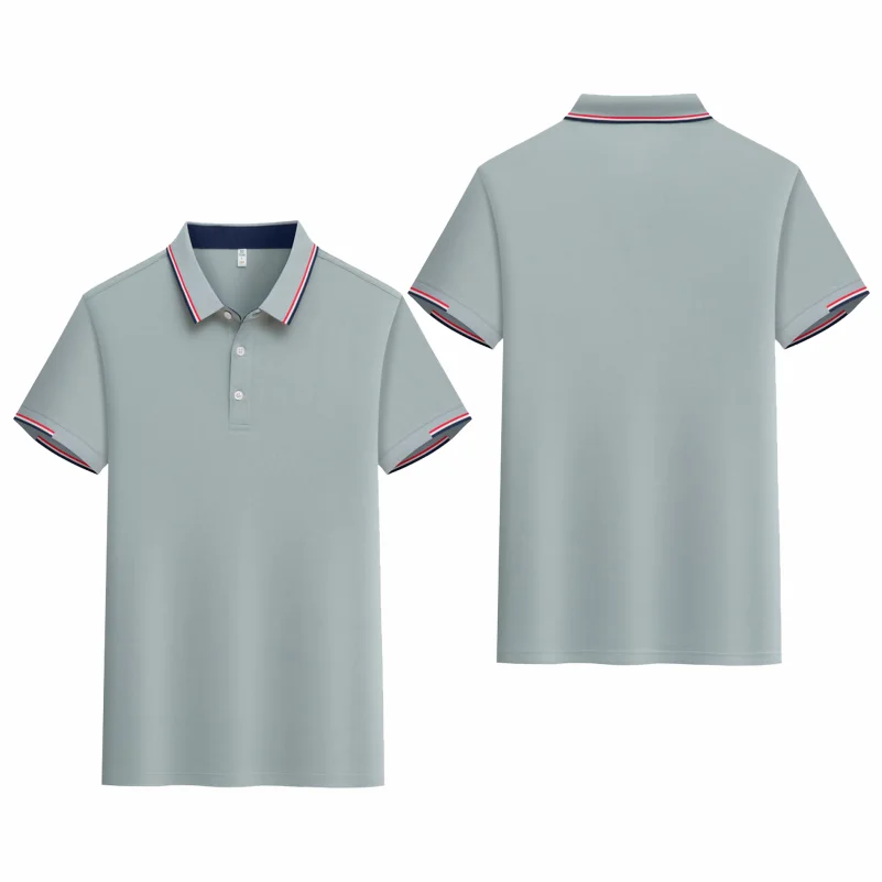 Summer New Polo Shirt Stritching Men's Cool And Breathable Shorts Sleeve Polo S-4XL Men Tee Shirt Casual Sweat-absorbing Top - Image 4