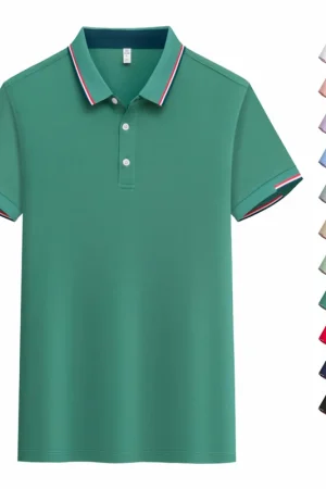 Summer New Polo Shirt Stritching Men's Cool And Breathable Shorts Sleeve Polo S-4XL Men Tee Shirt Casual Sweat-absorbing Top