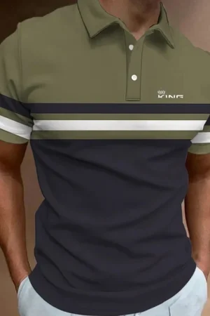 New Summer Men Short Sleeve Polo Shirt Casual Fashion Men Lapel T Shirt Men Clothing